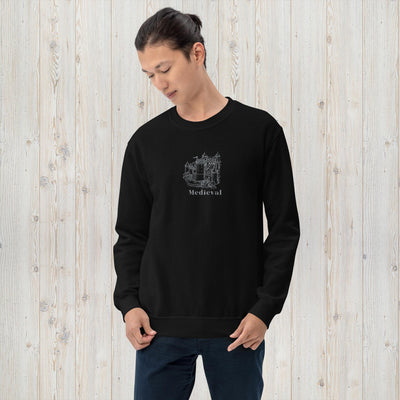 Embroidered Medieval Castle Unisex Sweatshirt