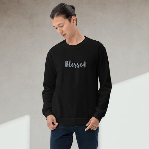 Custom Embroidered Blessed Unisex Sweatshirt