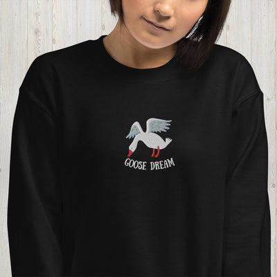 Embroidered Goose Dream Unisex Sweatshirt