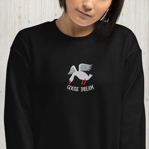 Embroidered Goose Dream Unisex Sweatshirt