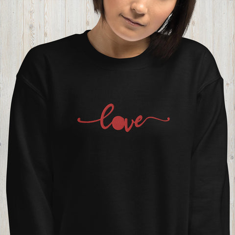 Embroidered Love Unisex Sweatshirt