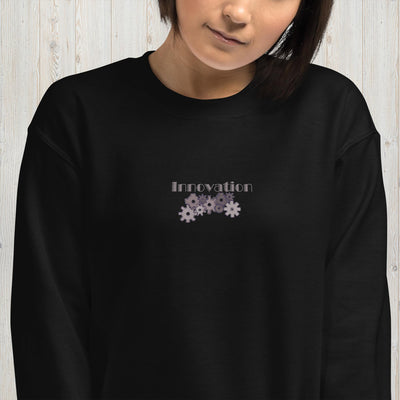 Embroidered Geared Innovation Unisex Sweatshirt