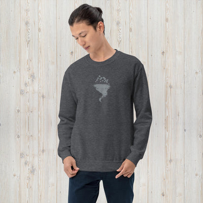 Embroidered Love Storm Unisex Sweatshirt