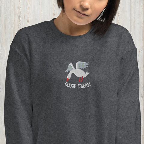 Embroidered Goose Dream Unisex Sweatshirt