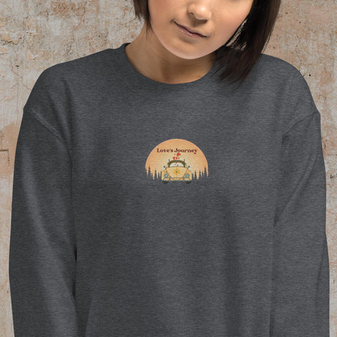 Embroidered Love's Journey Unisex Sweatshirt