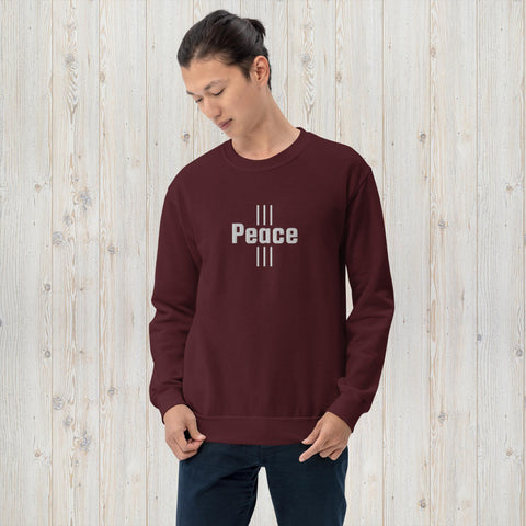 Embroidered Peace Unisex Sweatshirt