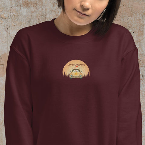 Embroidered Love's Journey Unisex Sweatshirt