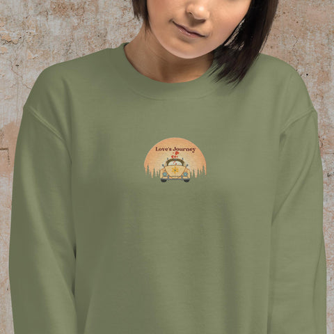 Embroidered Love's Journey Unisex Sweatshirt