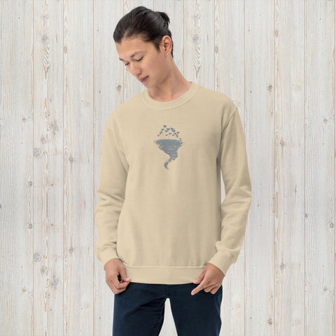 Embroidered Love Storm Unisex Sweatshirt