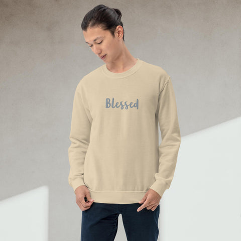 Custom Embroidered Blessed Unisex Sweatshirt