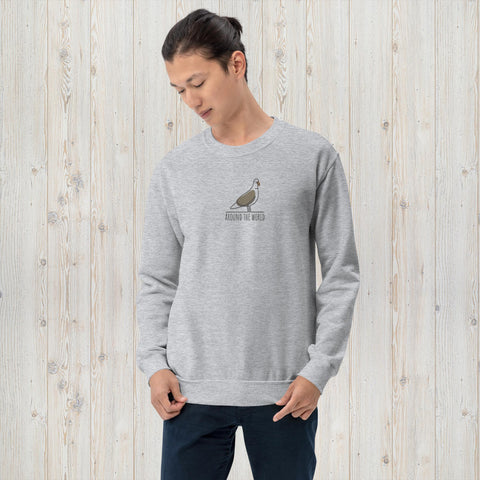 Embroidered Albatross Around the World Unisex Sweatshirt