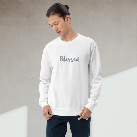 Custom Embroidered Blessed Unisex Sweatshirt