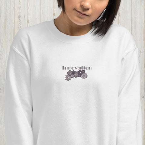 Embroidered Geared Innovation Unisex Sweatshirt