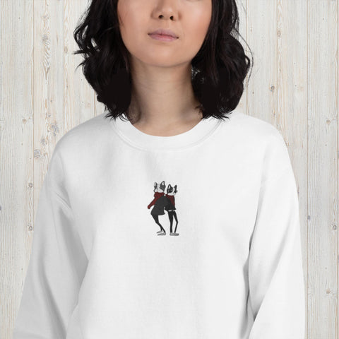 Embroidered Bulldog Unisex Sweatshirt