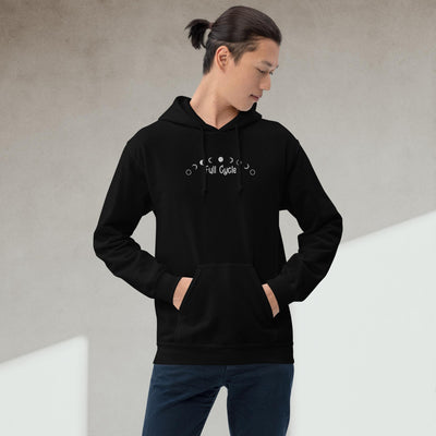 Embroidered Full Cycle Moon Phases Unisex Hoodie