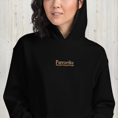 Embroidered Favorite in Fall Colors Unisex Hoodie