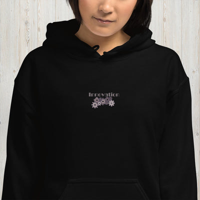 Embroidered Geared Innovation Unisex Hoodie