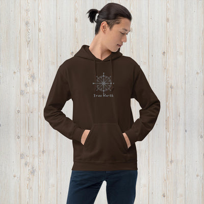 Embroidered True North Compass Unisex Hoodie