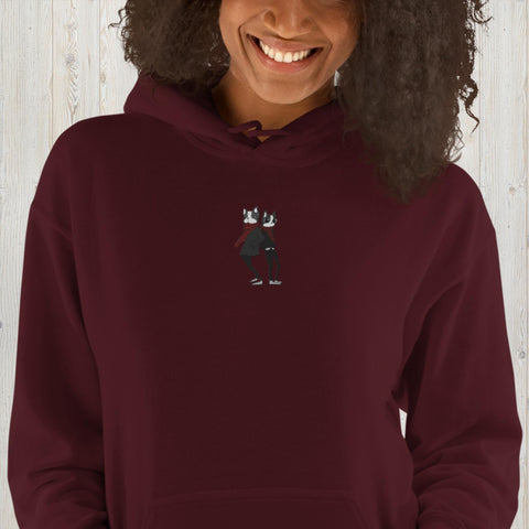 Embroidered Bulldog Unisex Hoodie