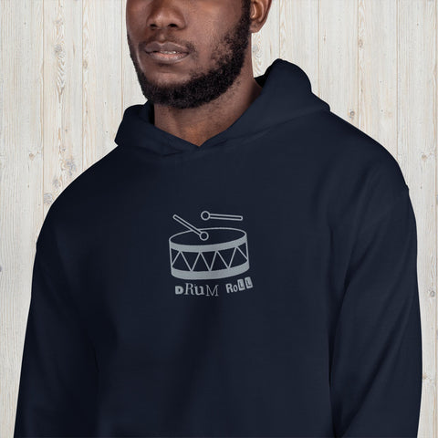 Embroidered Drum Roll Unisex Hoodie