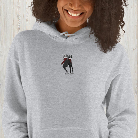 Embroidered Bulldog Unisex Hoodie