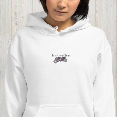 Embroidered Geared Innovation Unisex Hoodie