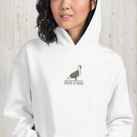 Embroidered Albatross Unisex Hoodie