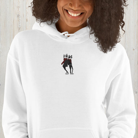 Embroidered Bulldog Unisex Hoodie