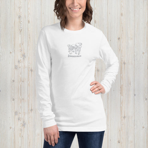 Embroidered Reminiscence Unisex Long Sleeve Tee