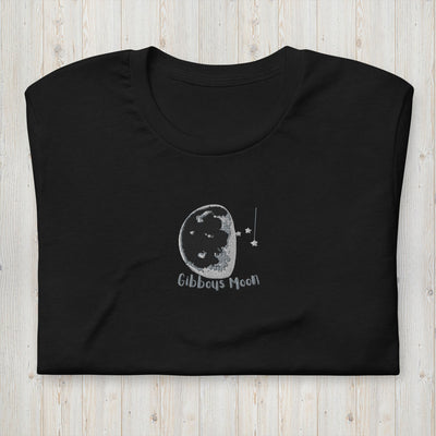 Embroidered Gibbous Moon Unisex t-shirt