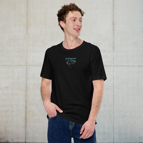 Embroidered Luminescent Angler Fish Unisex t-shirt