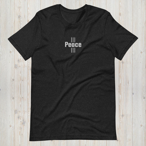 Embroidered Peace Unisex t-shirt