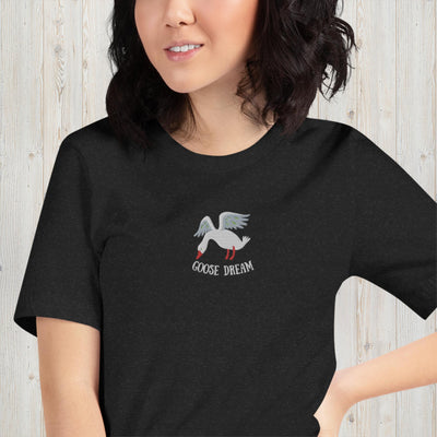 Embroidered Goose Dream Unisex t-shirt