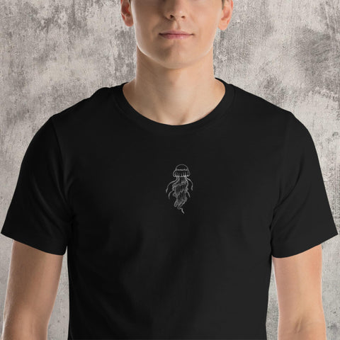 Embroidered Jellyfish Unisex t-shirt