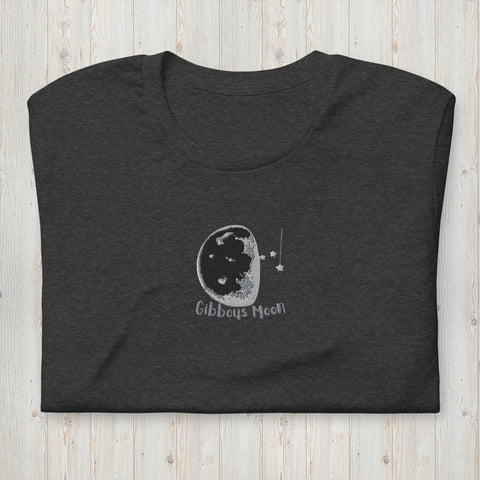 Embroidered Gibbous Moon Unisex t-shirt