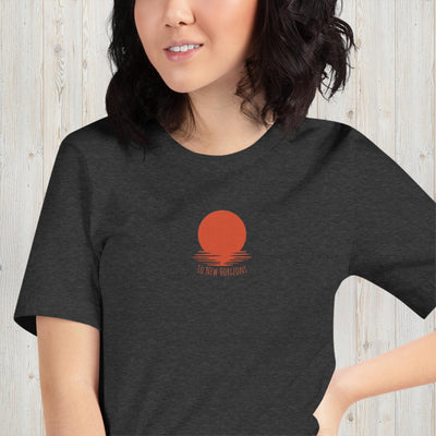 Embroidered To New Horizons Unisex t-shirt