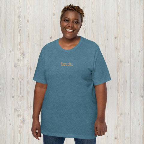 Embroidered Favorite in Fall Colors Unisex t-shirt