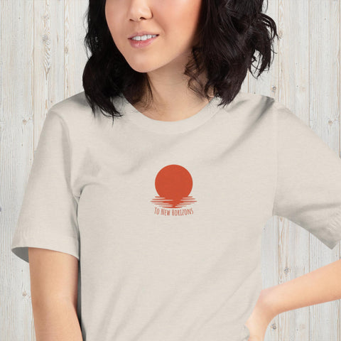 Embroidered To New Horizons Unisex t-shirt