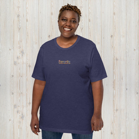 Embroidered Favorite in Fall Colors Unisex t-shirt