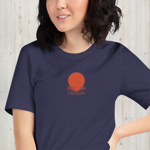 Embroidered To New Horizons Unisex t-shirt