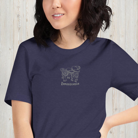 Embroidered Reminiscence Unisex t-shirt