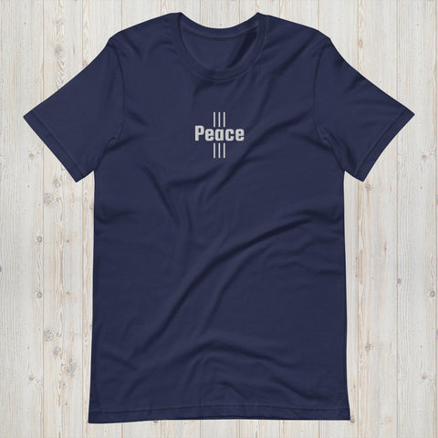 Embroidered Peace Unisex t-shirt