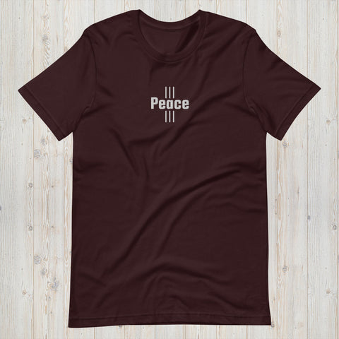 Embroidered Peace Unisex t-shirt