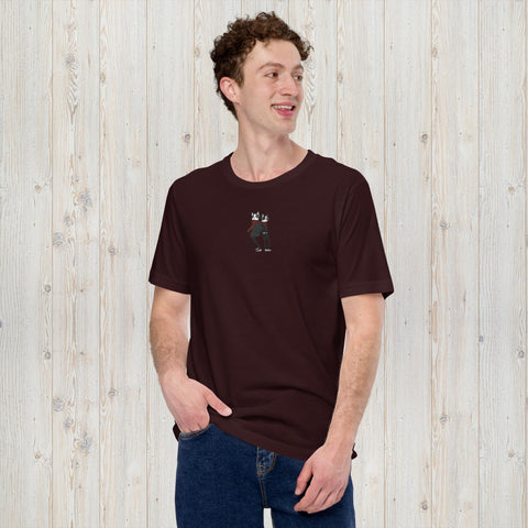 Embroidered Bulldog Unisex t-shirt