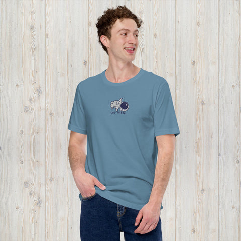 Embroidered Astronaut Lost in You Unisex t-shirt